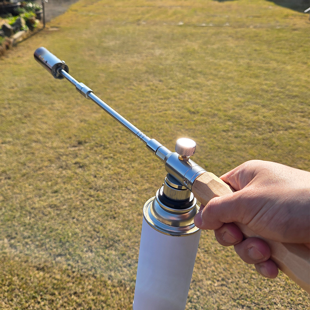 밥캠핑 3단 롱토치 59cm 캠핑 휴대용 가스토치 이그나이터 포함