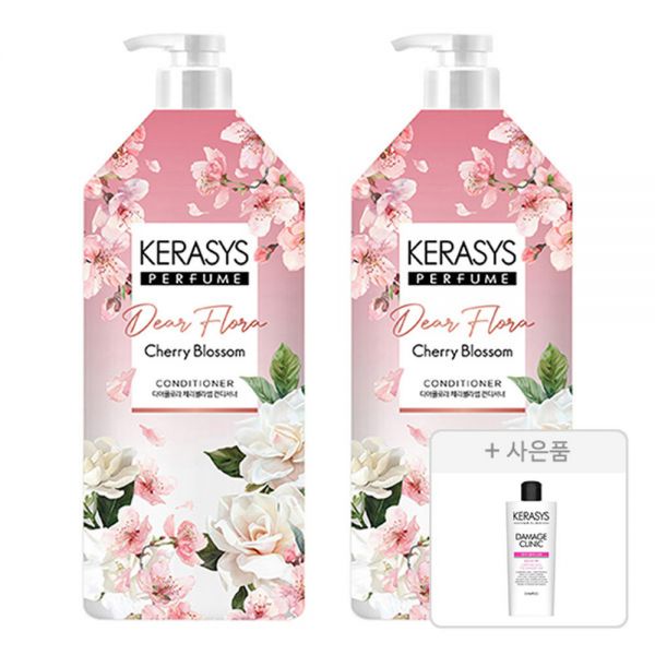 케라시스 디어플로라 체리블라썸 컨디셔너 1.5L 2개 + ( 데미지 클리닉 샴푸 180ml 1개 ) : 리앙유통