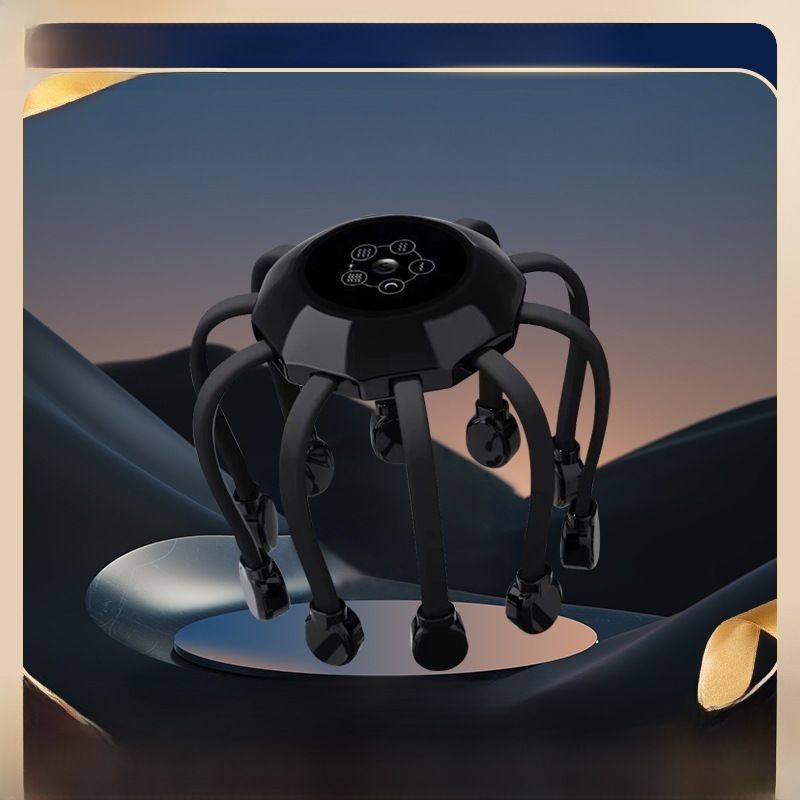 문어형 두피 마사지기 전동 안마 무선 집중 릴렉스 블루투스