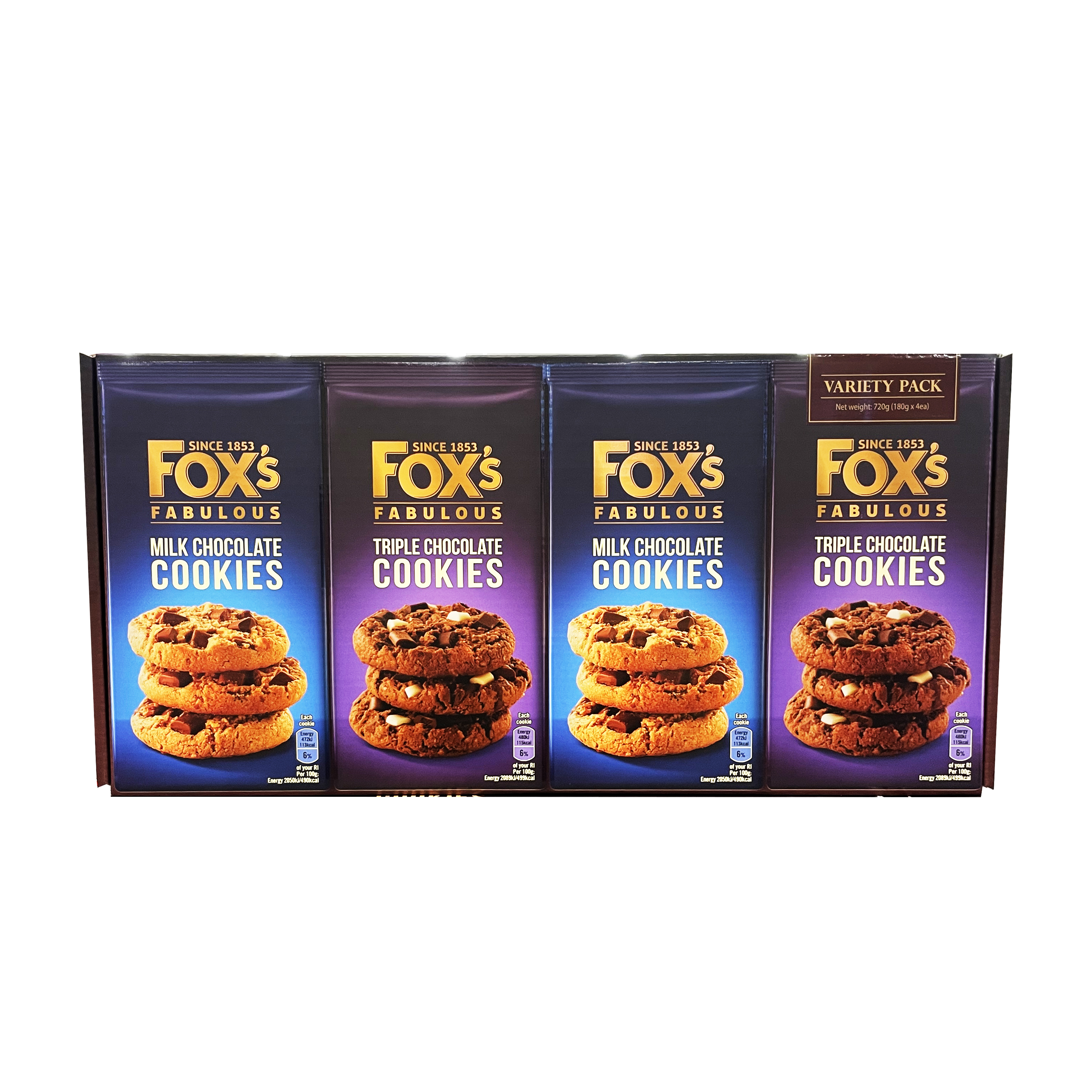 FOXS 폭스 초콜릿 쿠키 180G X 4 코스트코 - 상품 이미지