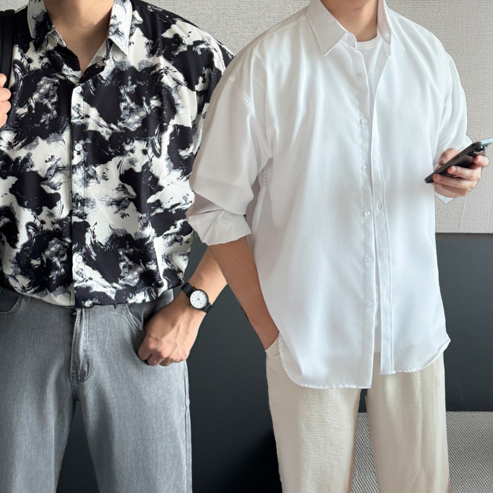 하와이안셔츠 남자린넨셔츠 구김없는셔츠 5종 - 상세 이미지 2