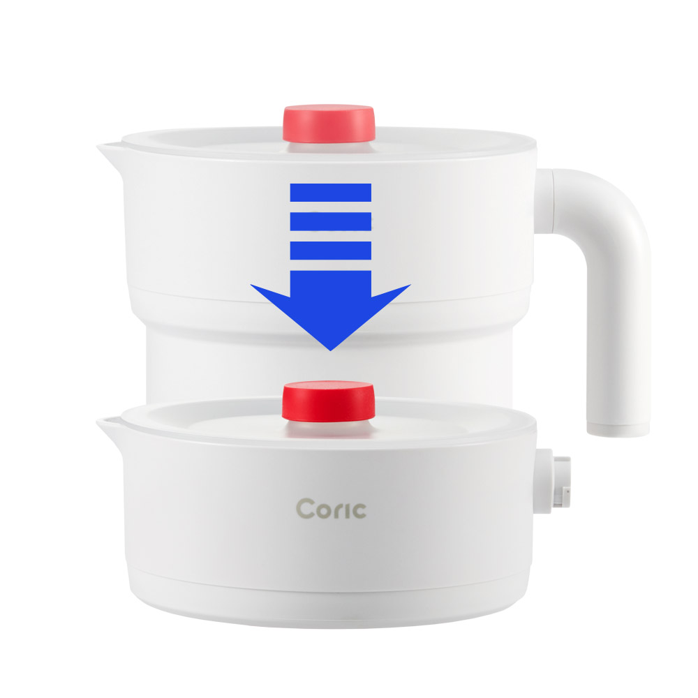 코릭 접이식 전기포트 여행용 휴대용 대용량 해외 햇반 멀티쿠커