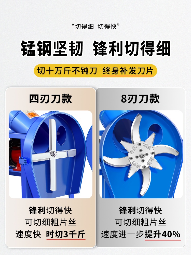 볏집절단기 파쇄기 고추대 건초 잔가지 컷팅 분쇄 사료 - 상세 이미지 2