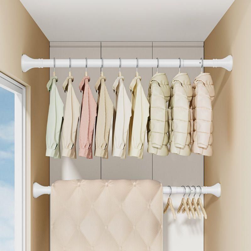 긴확장 커튼봉 무타공 설치 압축봉 창문레일 고정 지지대