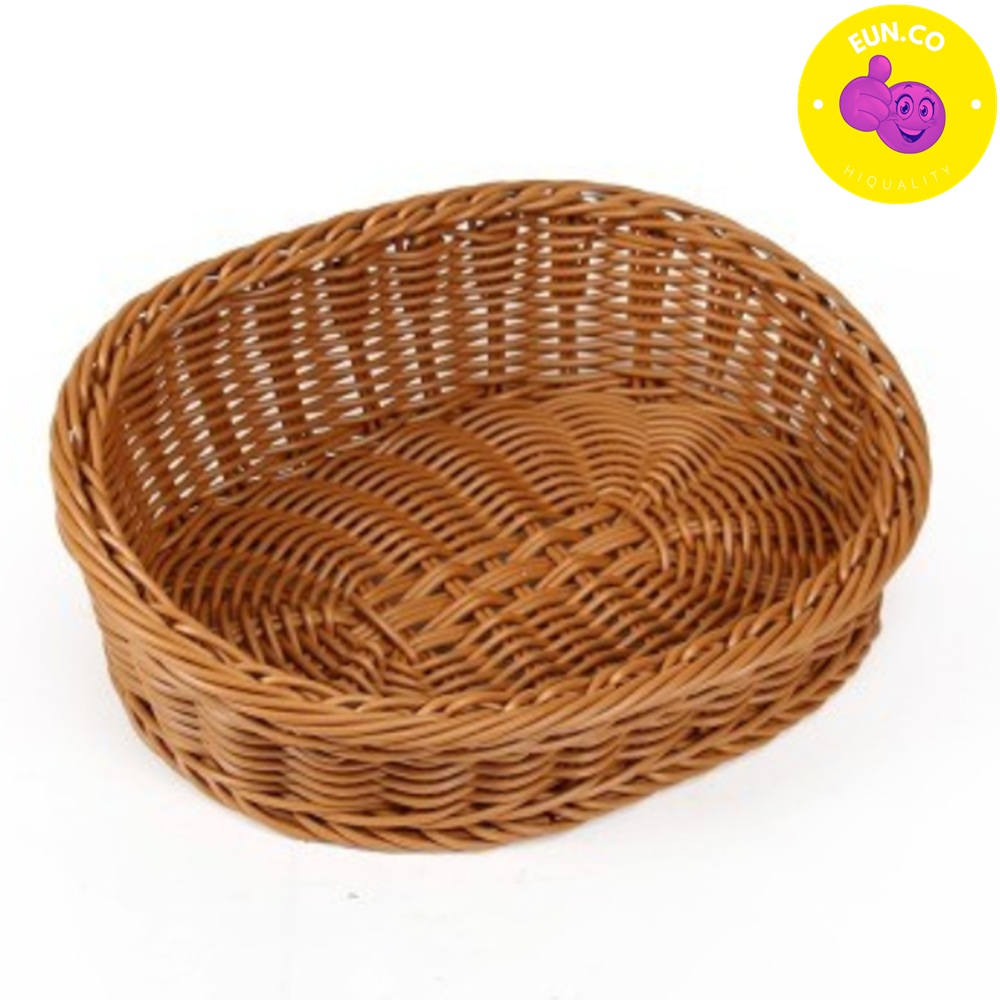 라탄 타원형 바구니 소품샵 악세사리샵 진열 트레이