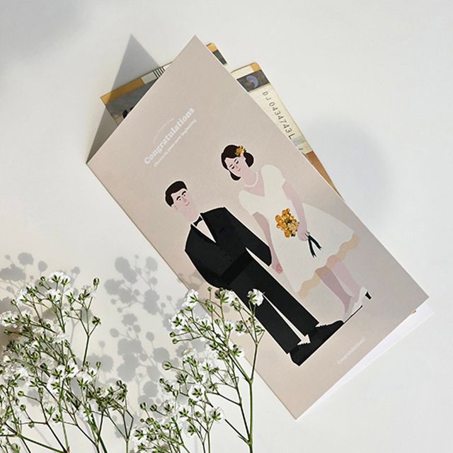감사 용돈 카드 봉투 신랑신부 - 상품 이미지