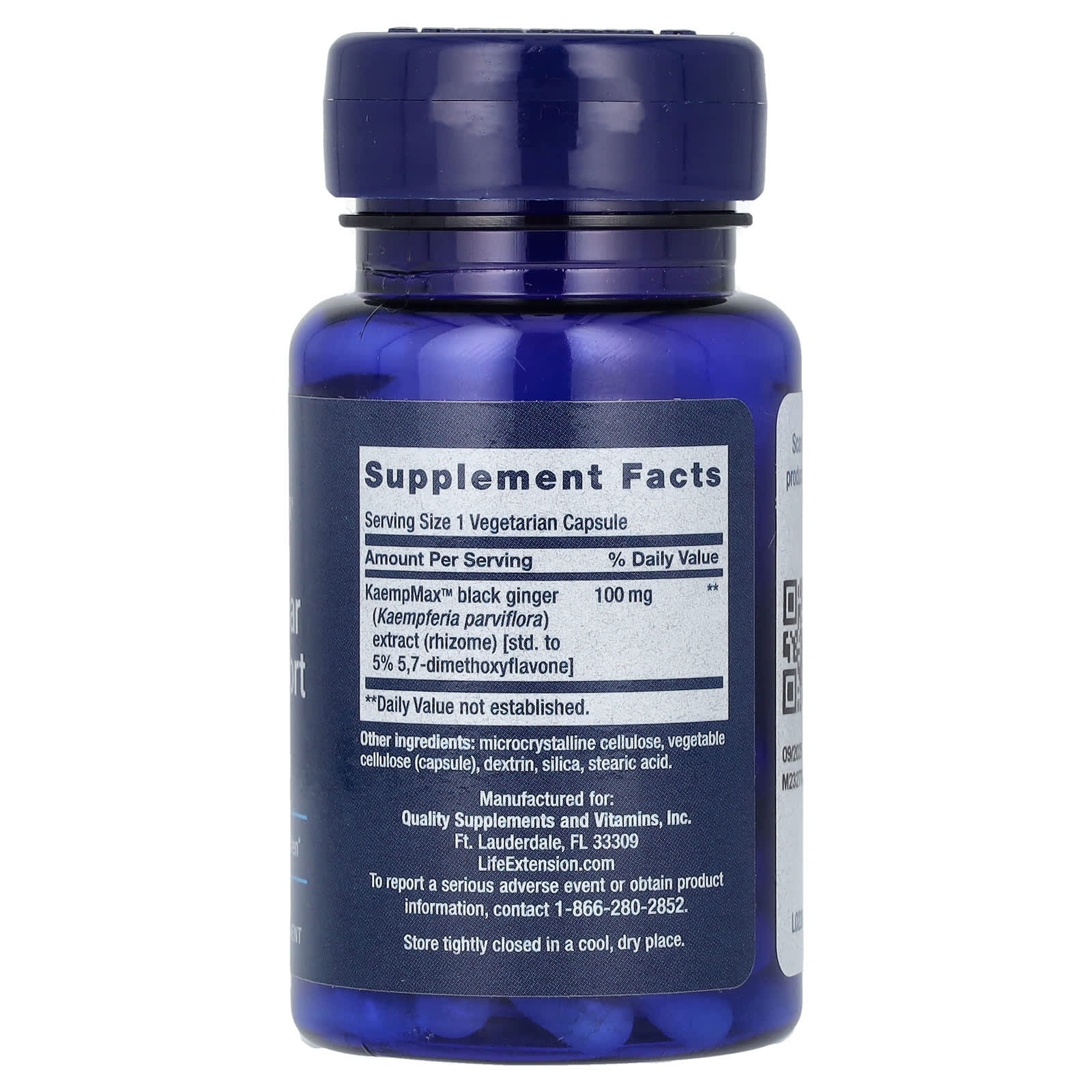 라이프익스텐션 파비플로라 100mg 흑생강 미국직구 배스큘라 섹슈얼 30캡슐, 3개 - 상세 이미지 2