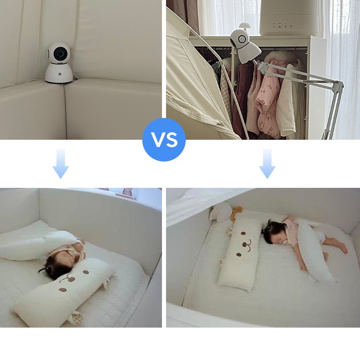 홈캠거치대 이글루캠 헤이홈 타포 샤오미 티피링크 호환 cctv 펫캠 베이비캠 관절형 이미지 7