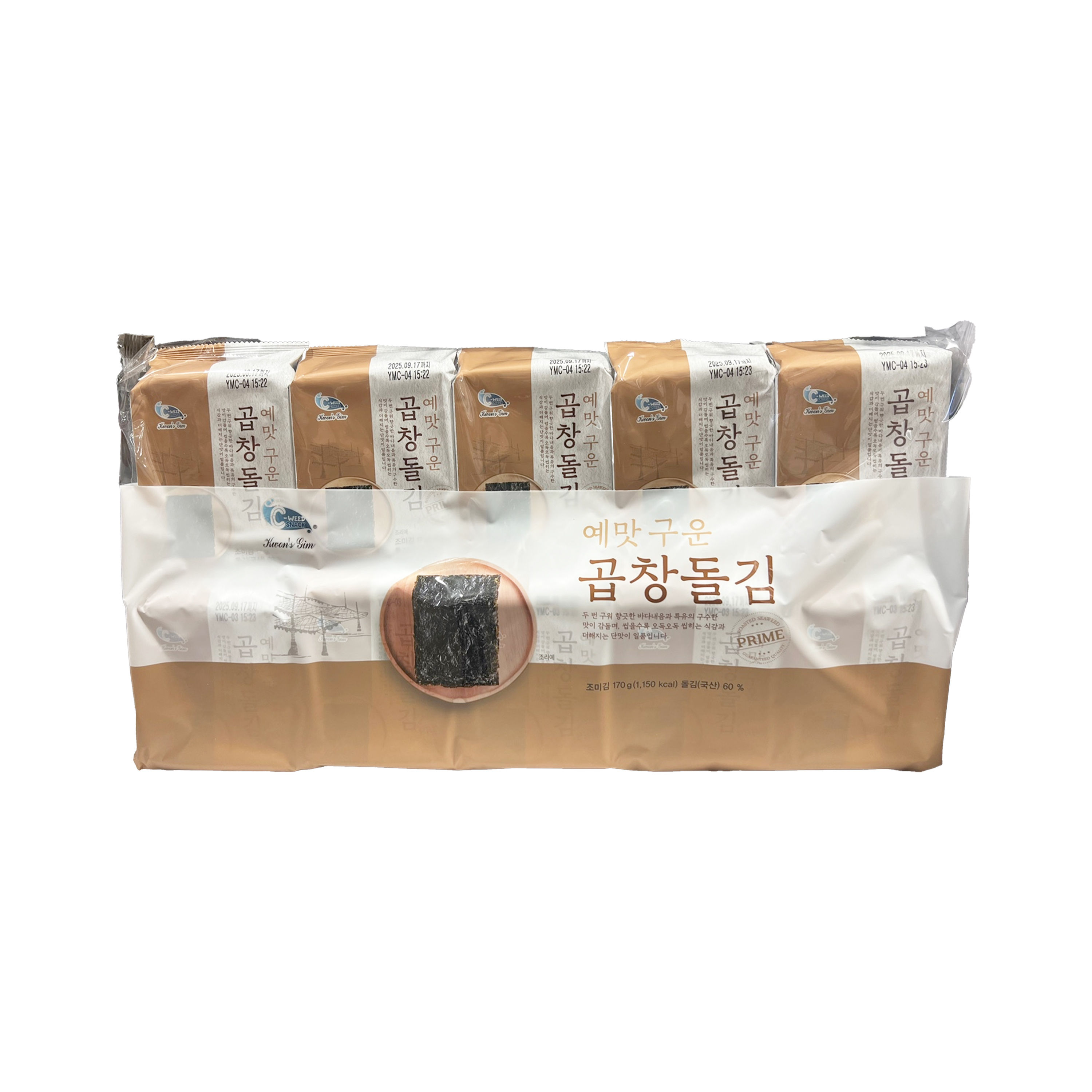 예맛 구운 곱창돌김 도시락김 17G X10봉 조미김 코스트코