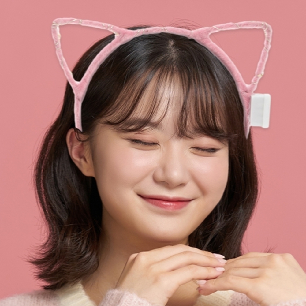 귀여운 고양이머리띠 LED 생일머리띠 야광 인사템 5p세트 - 상품 이미지