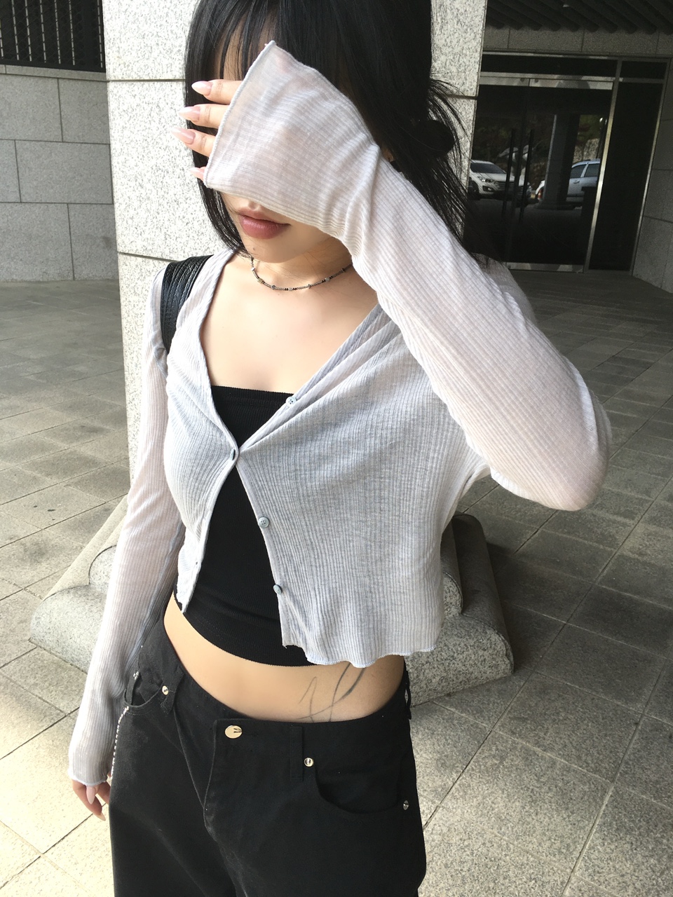 [햇빛가림용🌞💛] 클로버 썸머 후들 시스루 가디건 (6color) 상세 이미지 54