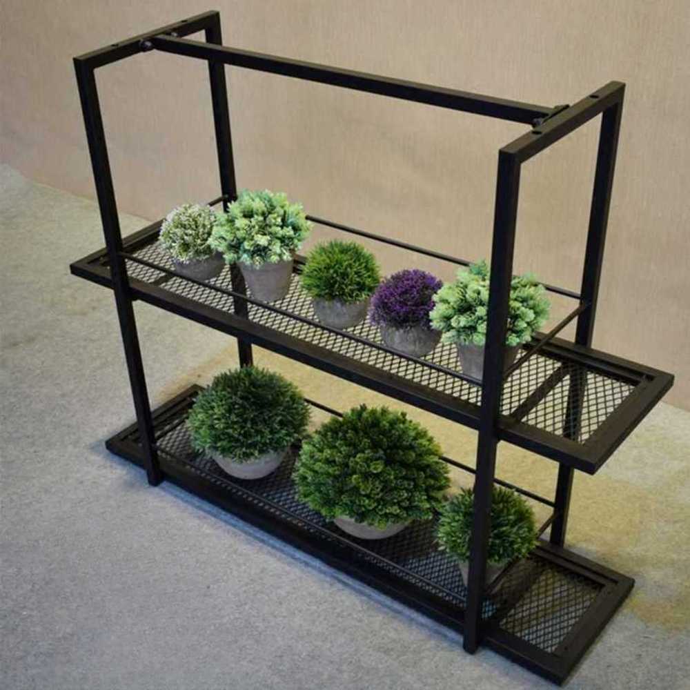 천장 화분 선반 철제 행거 거치대 행잉 걸이 받침대 100x30x40cm - 상세 이미지 2