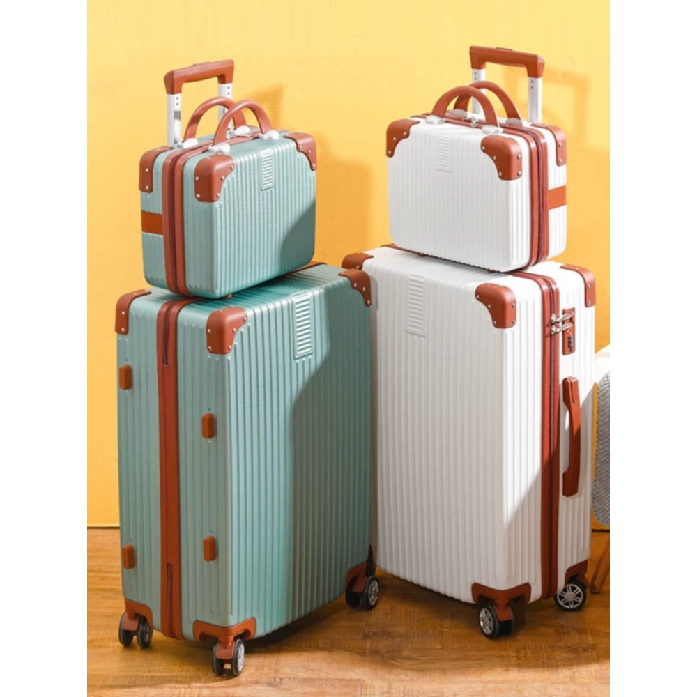캐리어 레디백 24인치 파스텔 퍼플 복고풍 트렁크 경량 라이트다크그린 26인치 - 상품 이미지