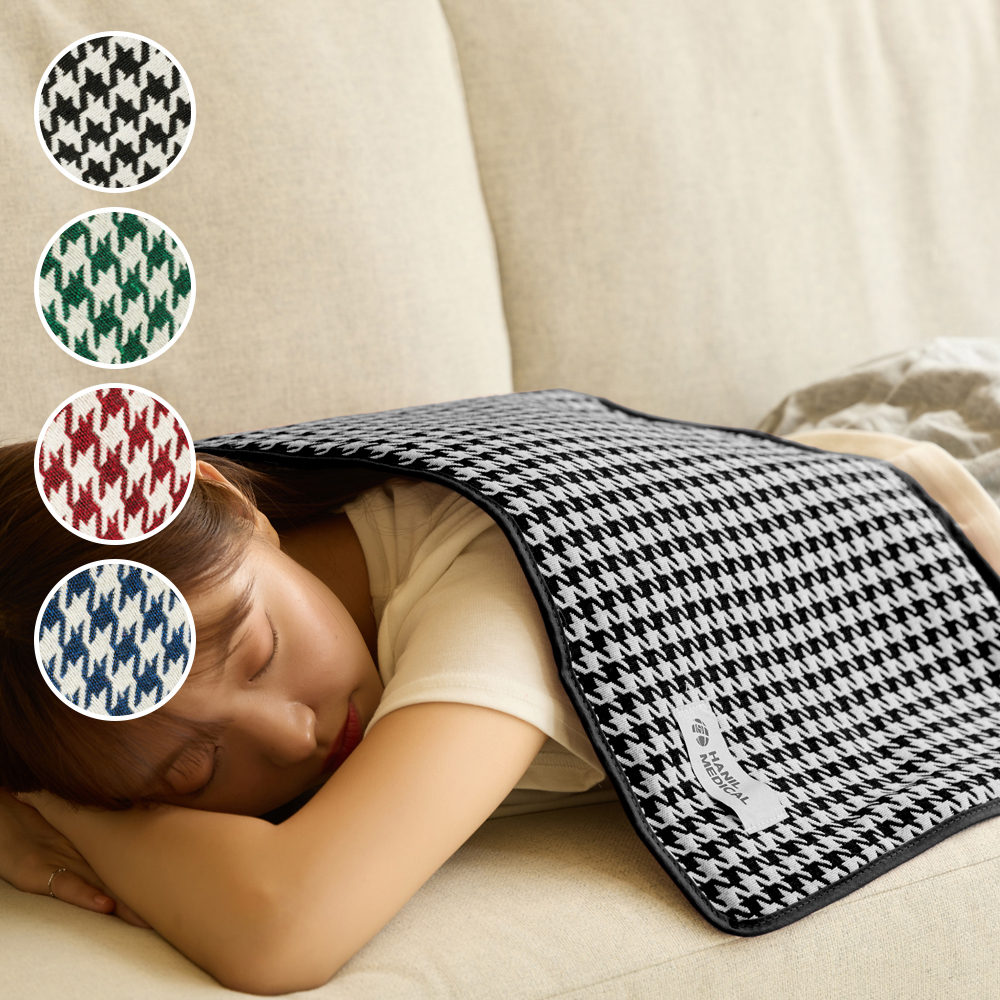 한일의료기 온열 찜질기 전기 찜질팩 원적외선 어깨 허리 목 배 무릎 매트 블랙R