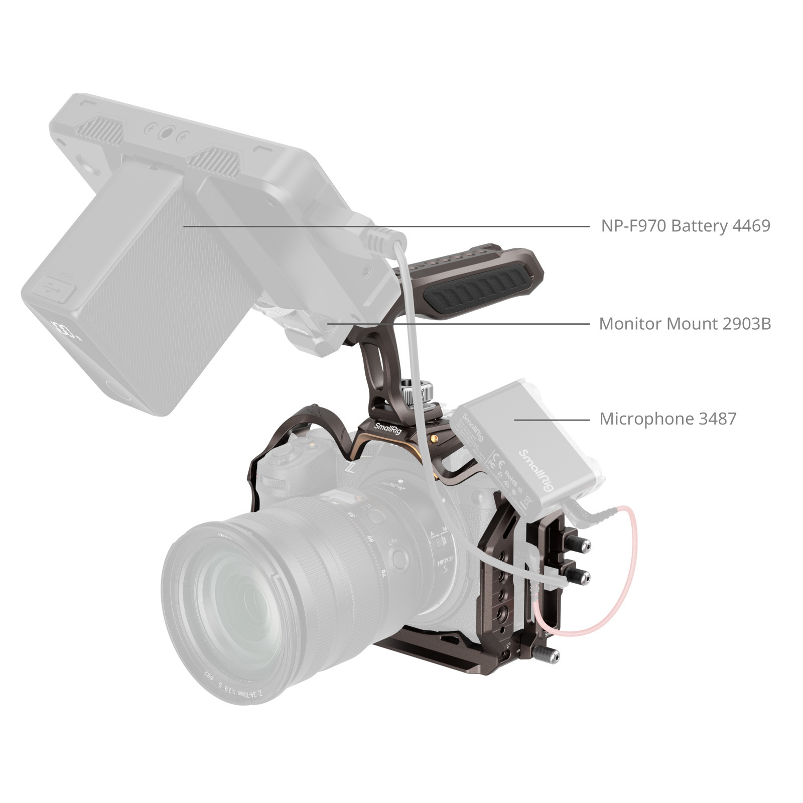 스몰리그 나이트 이글 니콘 Z5II/Z7/Z6/Z7II/Z6II/Z5 전용 카메라 케이지 키트 5259 이미지 6