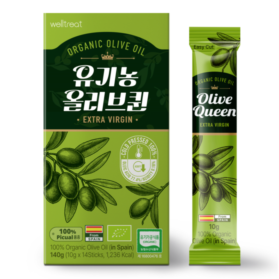 올리브오일 스틱 엑스트라버진 피쿠알 스페인 유기농 올리브퀸 140ml, 1개