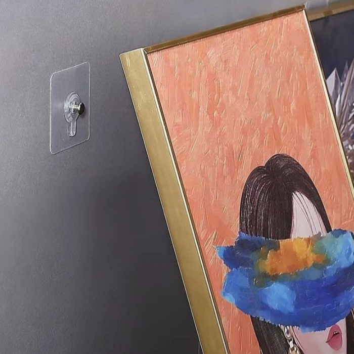 부착식 나사고리 액자걸이 접착식 액자후크 - 메인 이미지