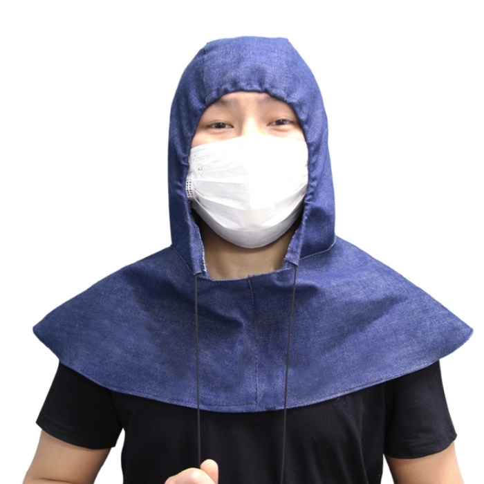 대님 용접두건 어깨보호용 용접모자 - 상품 이미지