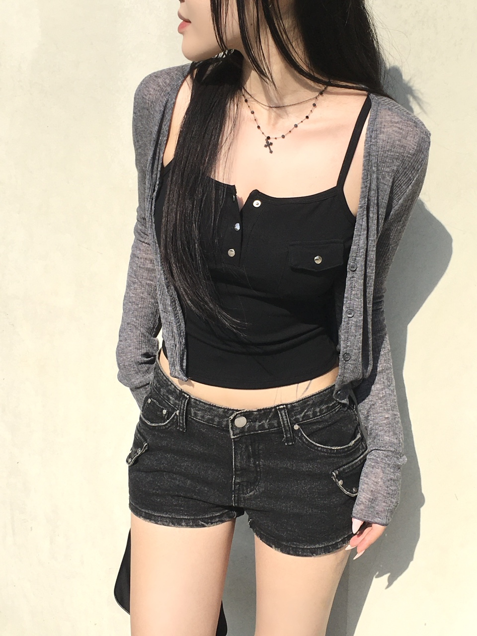 [햇빛가림용🌞💛] 클로버 썸머 후들 시스루 가디건 (6color) 상세 이미지 68