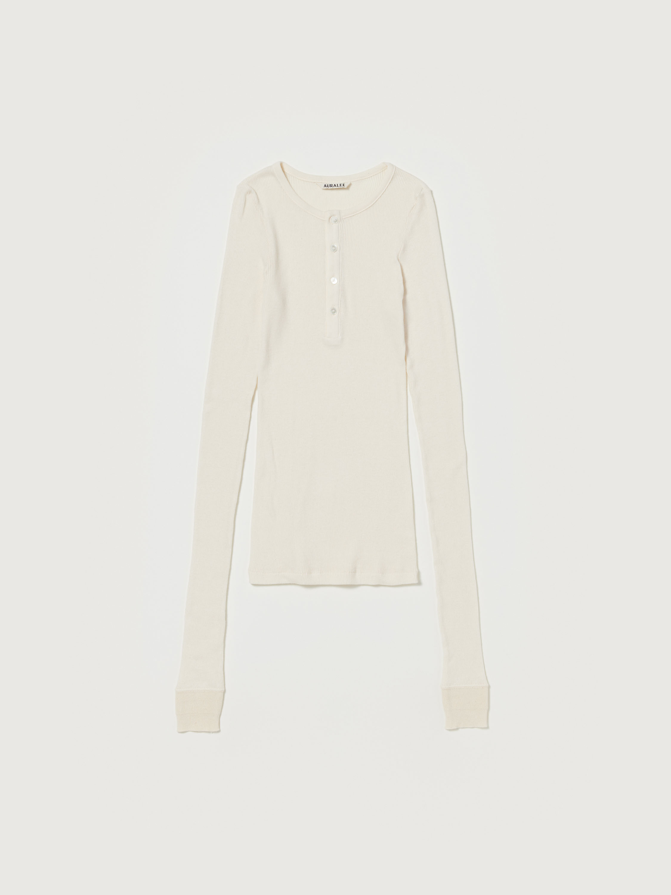 오라리 긴팔티 ORGANIC SOFT RIB HENLY NECK P/O 25SS - 상세 이미지 2