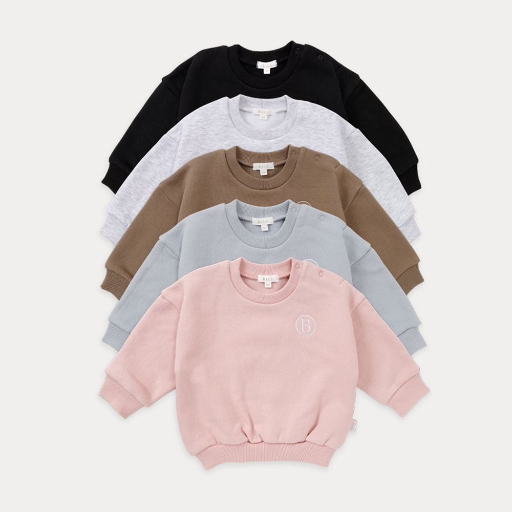 빌리 마를린 기모 맨투맨 티셔츠-5color (1-4Y) 이미지 8