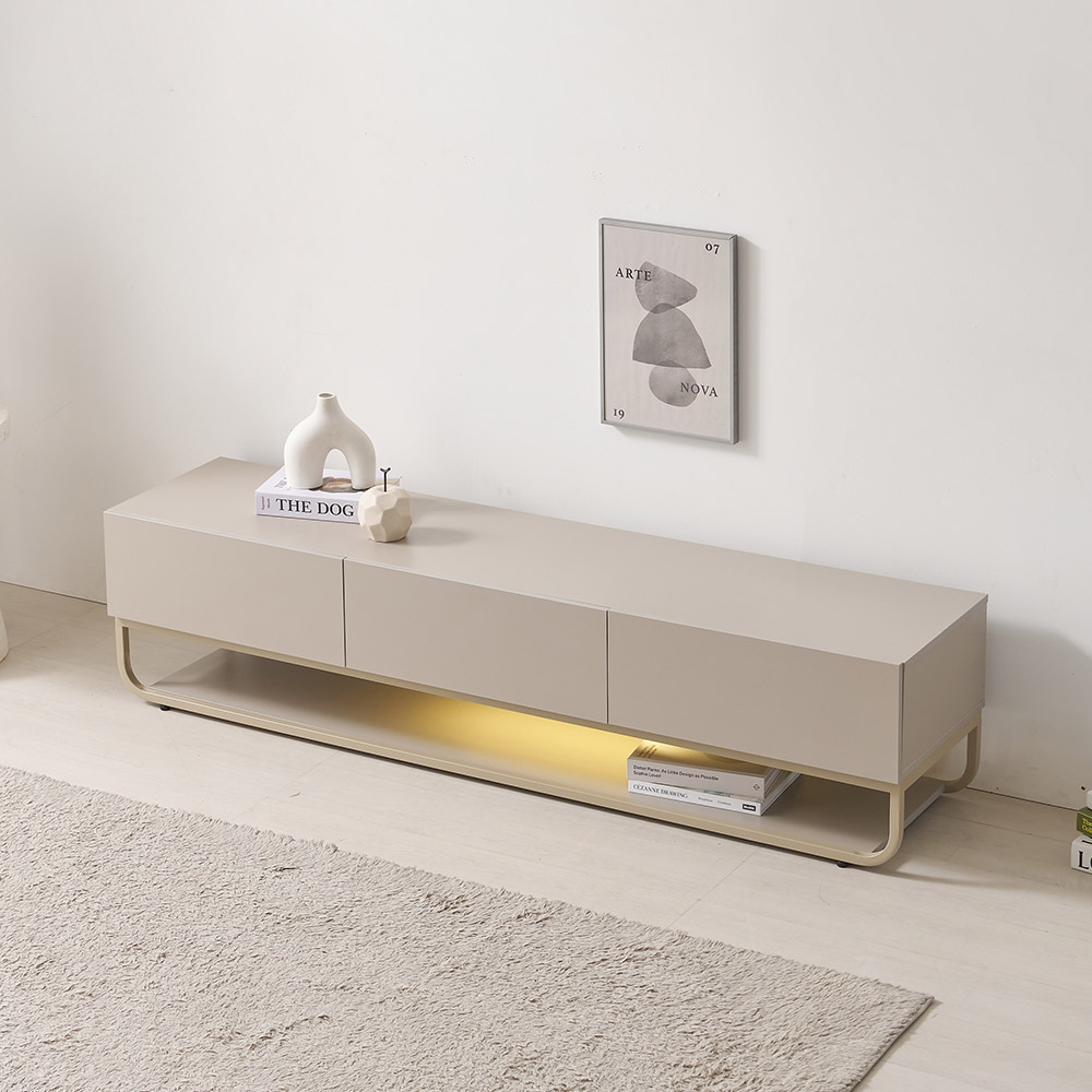 라자가구 E0등급 마리엔 모던 LED 거실장 180cm