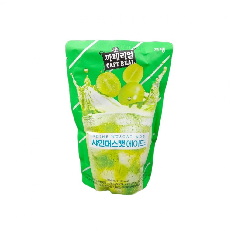 파우치 음료 에이드 230ml 포도음료 카페리얼 샤인머스켓 x 10개입 : 조이앤커머스