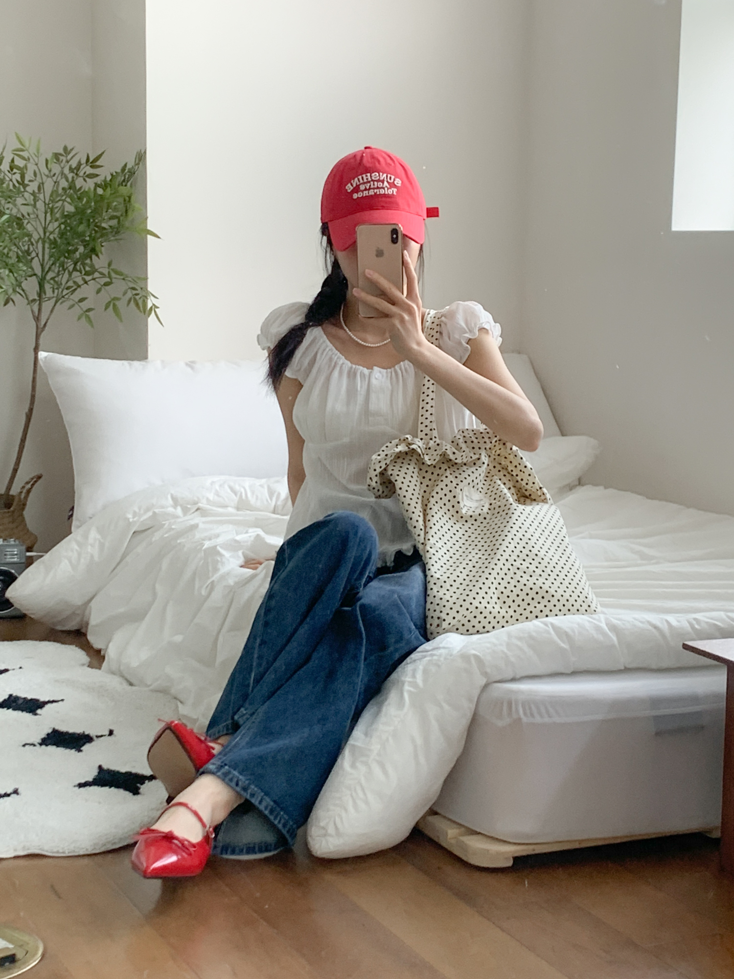 [소두핏] 선샤인 레터링 자수 데일리 볼캡 모자 5color 상세 이미지 15