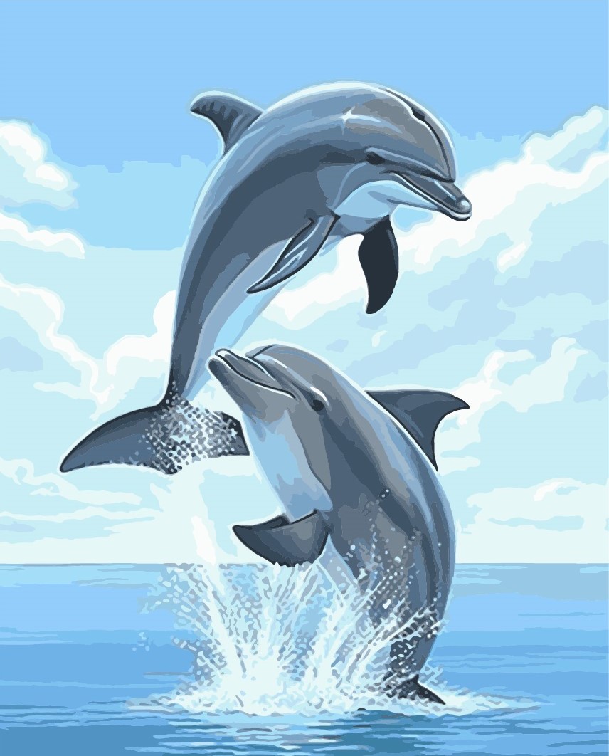 학교납품업체 DIY 명화그리기세트 쉬운그림 해바라기 고흐 사슴 사과 클림트 물감 꽃 유화 E29-바다의멜로디