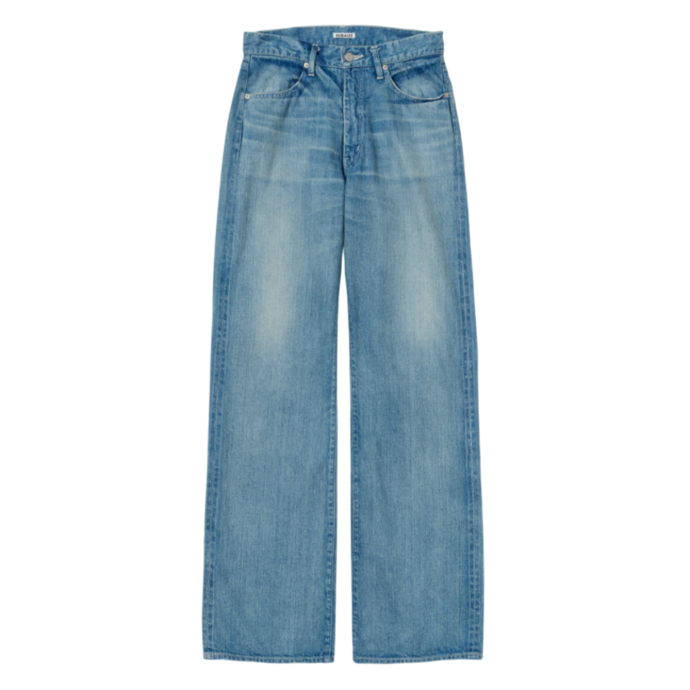 오라리 우먼즈 바지 SELEDGE FADED LIGT DENIM PANTS 25SS - 상품 이미지