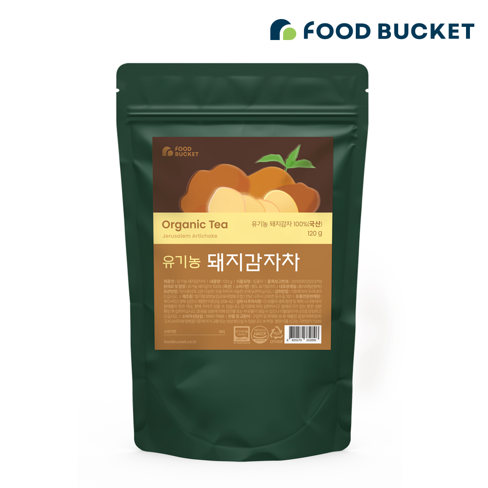 푸드버킷 볶은 유기농돼지감자차 120g, 2개 - 상품 이미지