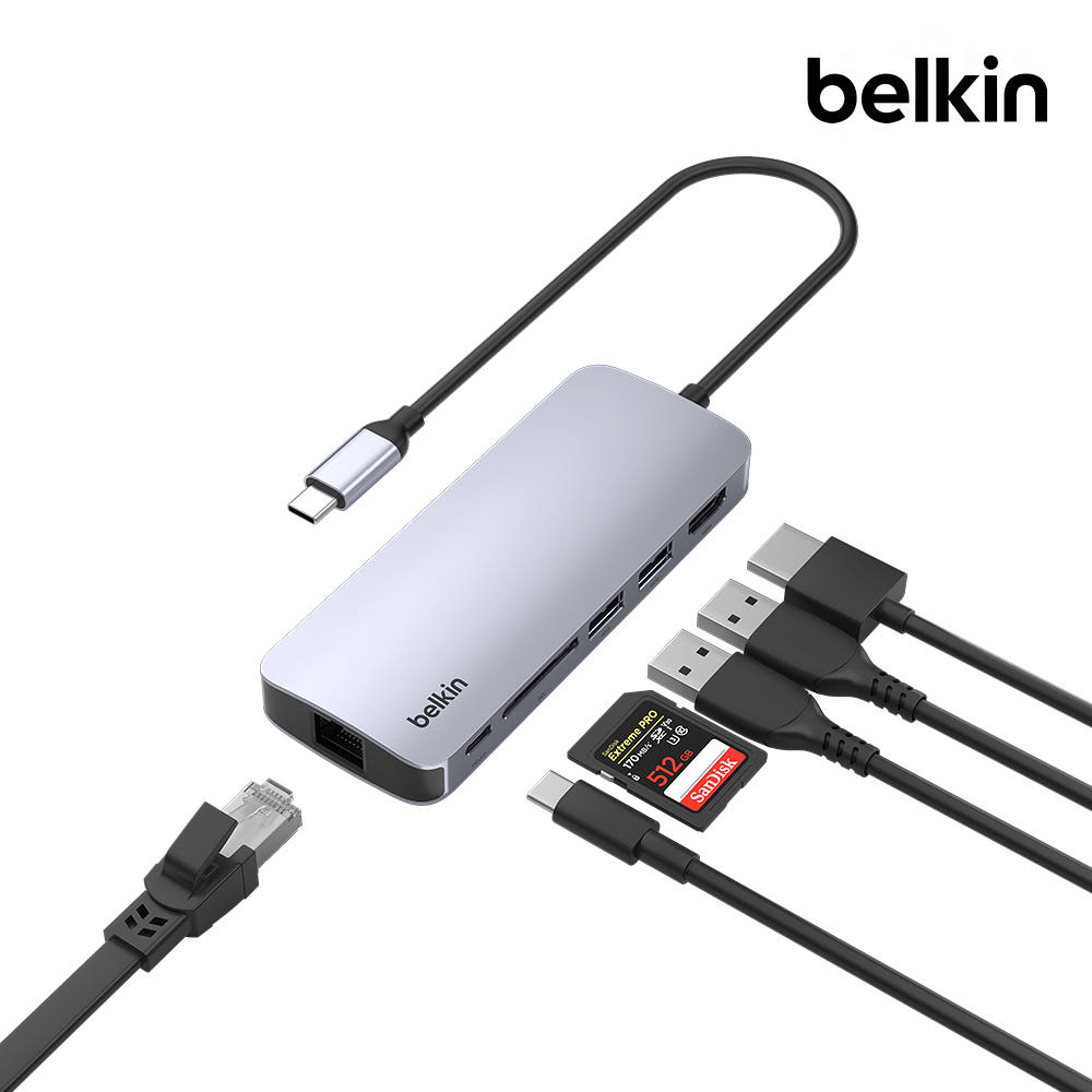 벨킨 6in1 C타입 멀티 허브 Pro 이더넷 HDMI 2.0 4K 60Hz 100W AVC008fq 가격 비교 벨킨공식몰 벨킨 6in1 C타입 멀티 허브 Pro 이더넷 HDMI 2.0 4K 60Hz 100W AVC008fq