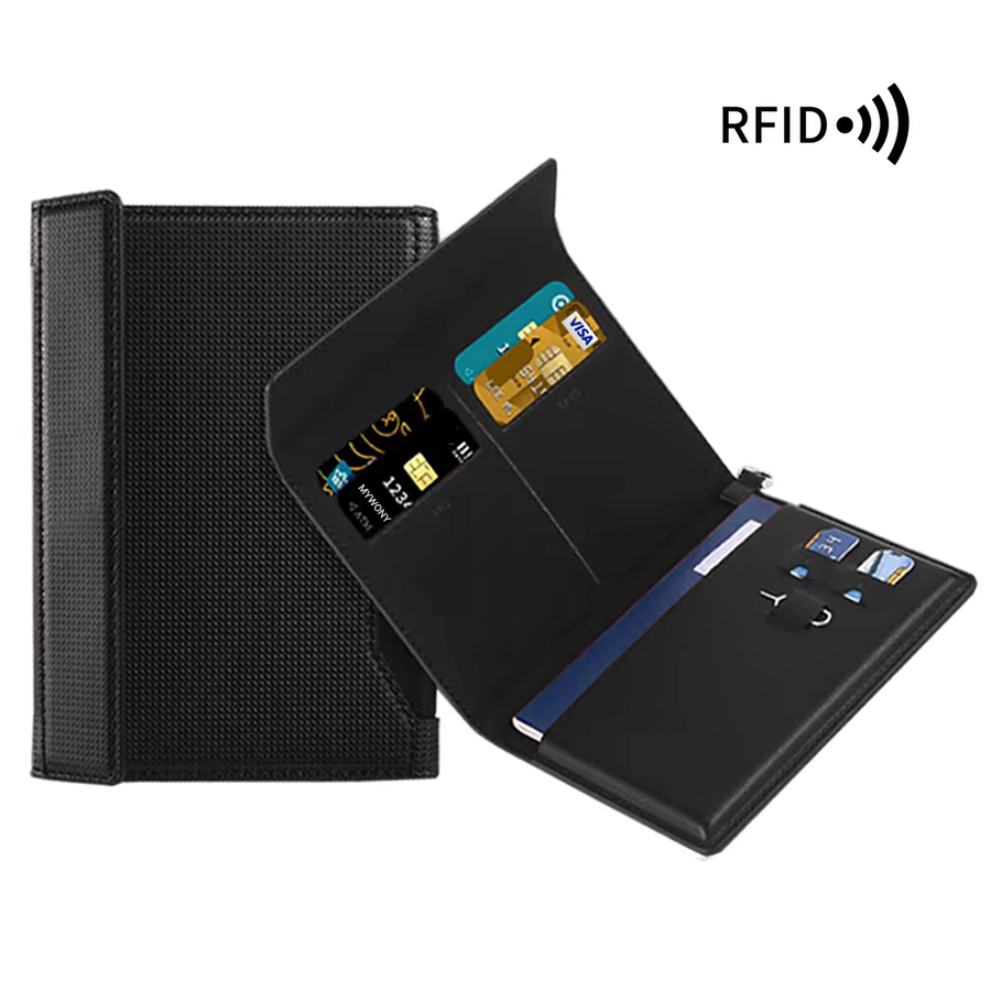 안티스키밍 여권케이스 rfid 차단 방지 신여권지갑 유심 카드 보관 슬리브 - 메인 이미지