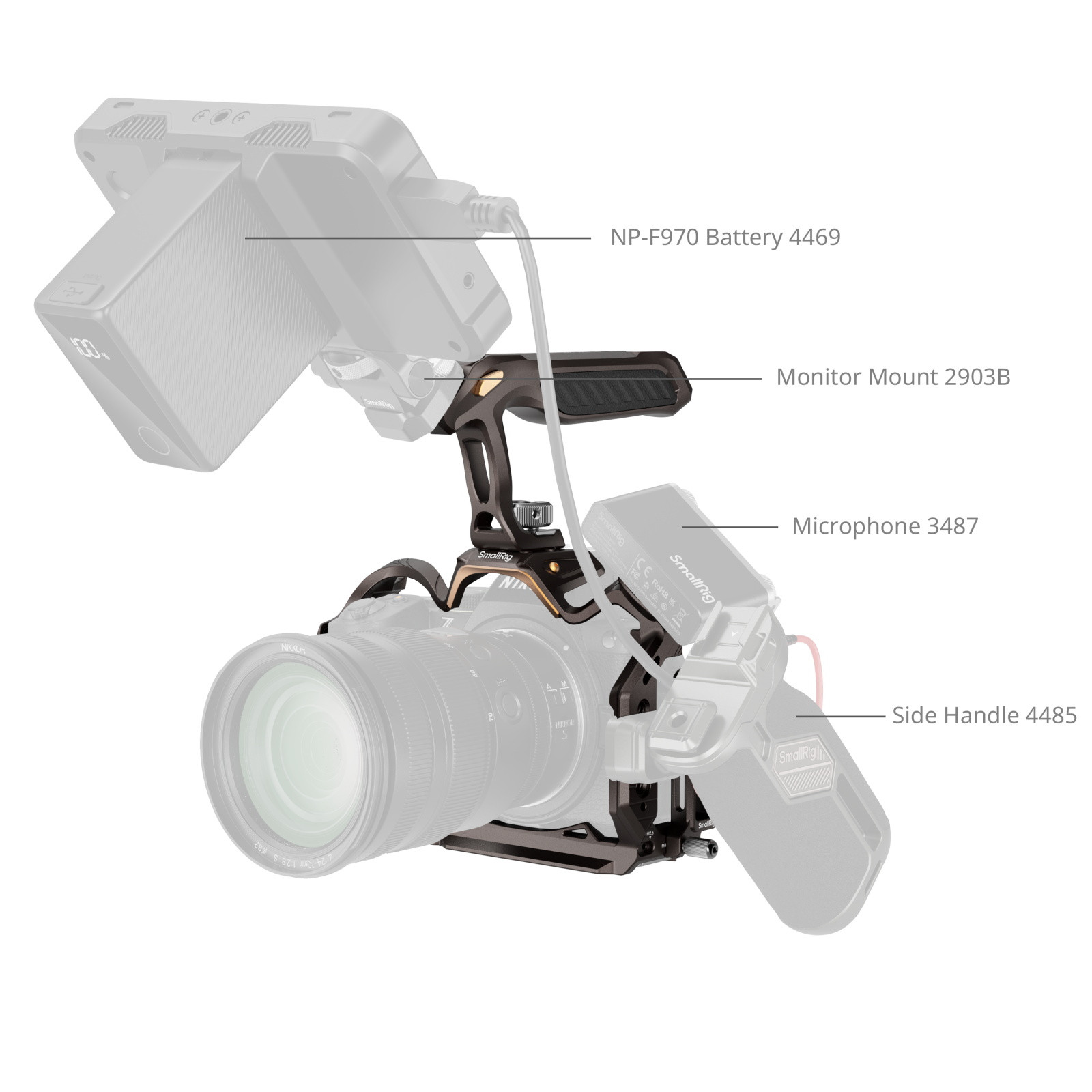 스몰리그 나이트 이글 니콘 Z5II/Z7/Z6/Z7II/Z6II/Z5 전용 카메라 케이지 키트 5259 - 상세 이미지 5