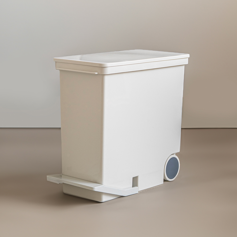 [네이버 단독] 모노플랫 슬림 틈새 분리수거함 26L 재활용 페달 휴지통