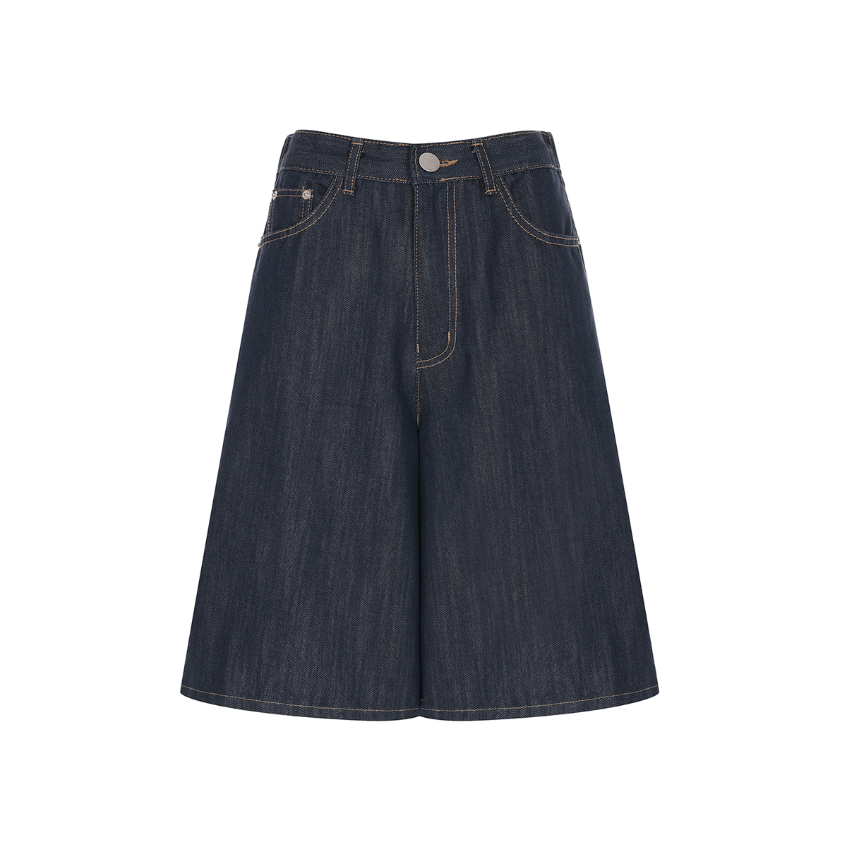 [S-L] 예시카 논페이드 와이드 핏 뒷 밴딩 데님 팬츠 YJ4DP720