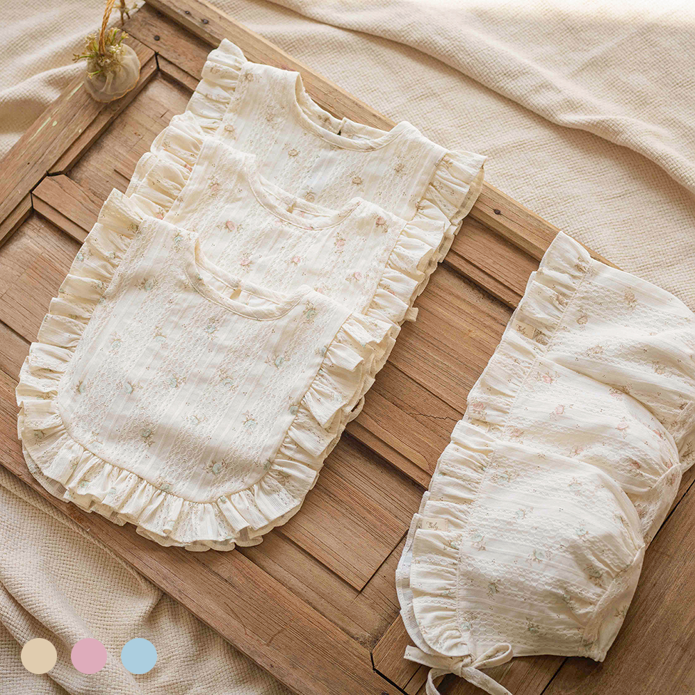 빌리 미뉴엣 프릴턱받이/보넷