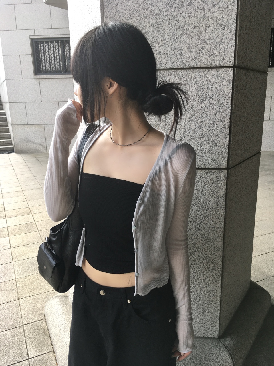 [햇빛가림용🌞💛] 클로버 썸머 후들 시스루 가디건 (6color) 상세 이미지 50