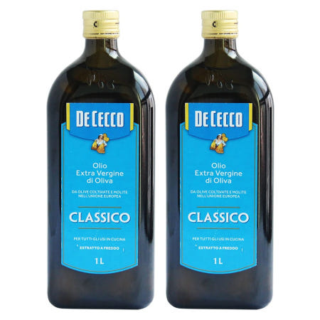 [해외]데체코 클래식 엑스트라버진 올리브오일 1L 1리터 x 2병세트 (유통기한 2026년 10월)