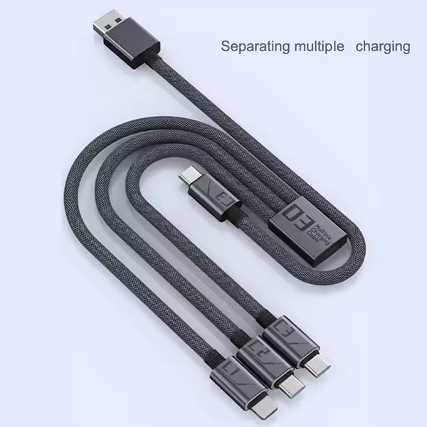길이조절 올인원 고속충전케이블 C타입 8핀 USB 충전케이블 2CA - 상세 이미지 5
