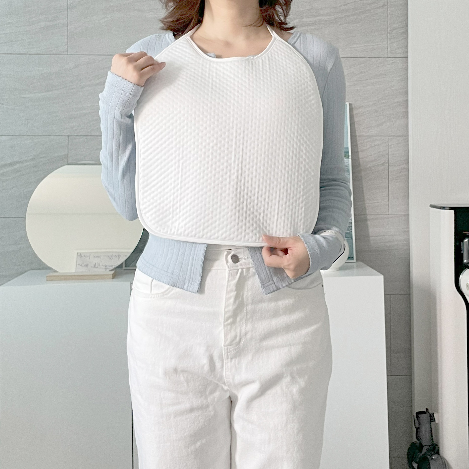 베이비소풍 여름 듀라론 냉감 아기띠 에어 패드 / 턱받이형 쿨 시트