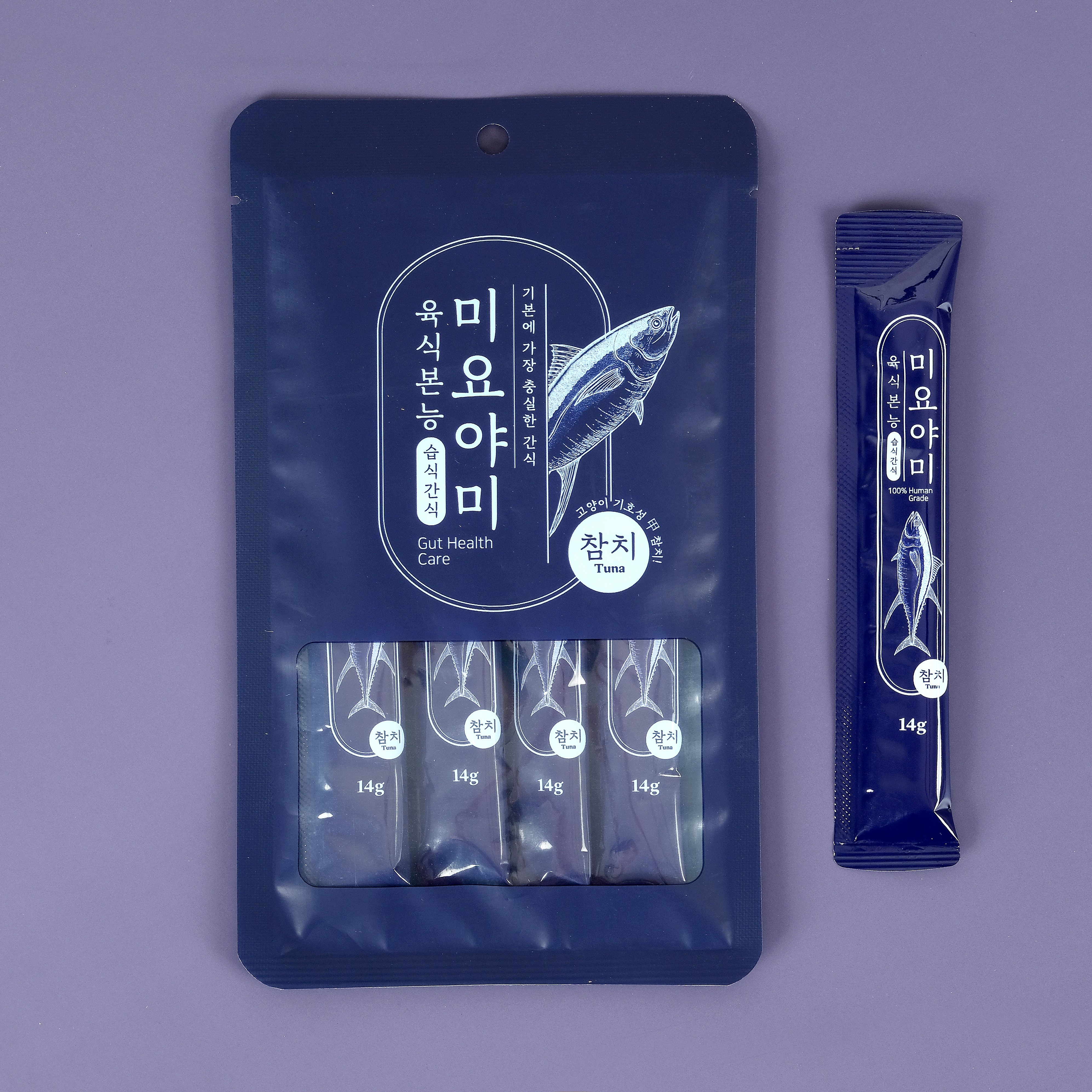 레옹펫 미요야미 츄르 참치 14g x 4봉