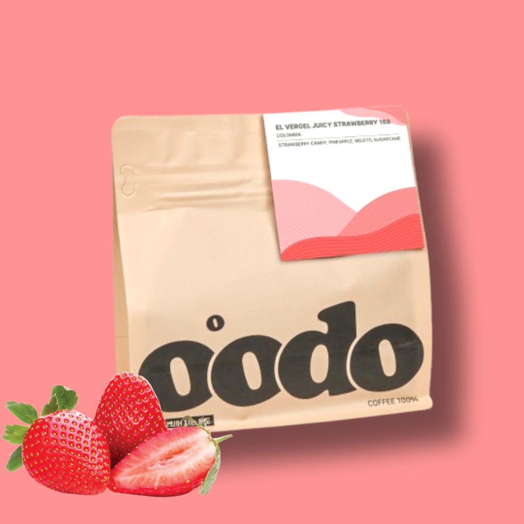 콜롬비아 엘베르헬 쥬시 스트로베리 무산소 싱글오리진 원두커피 200g : 55도커피로스터스
