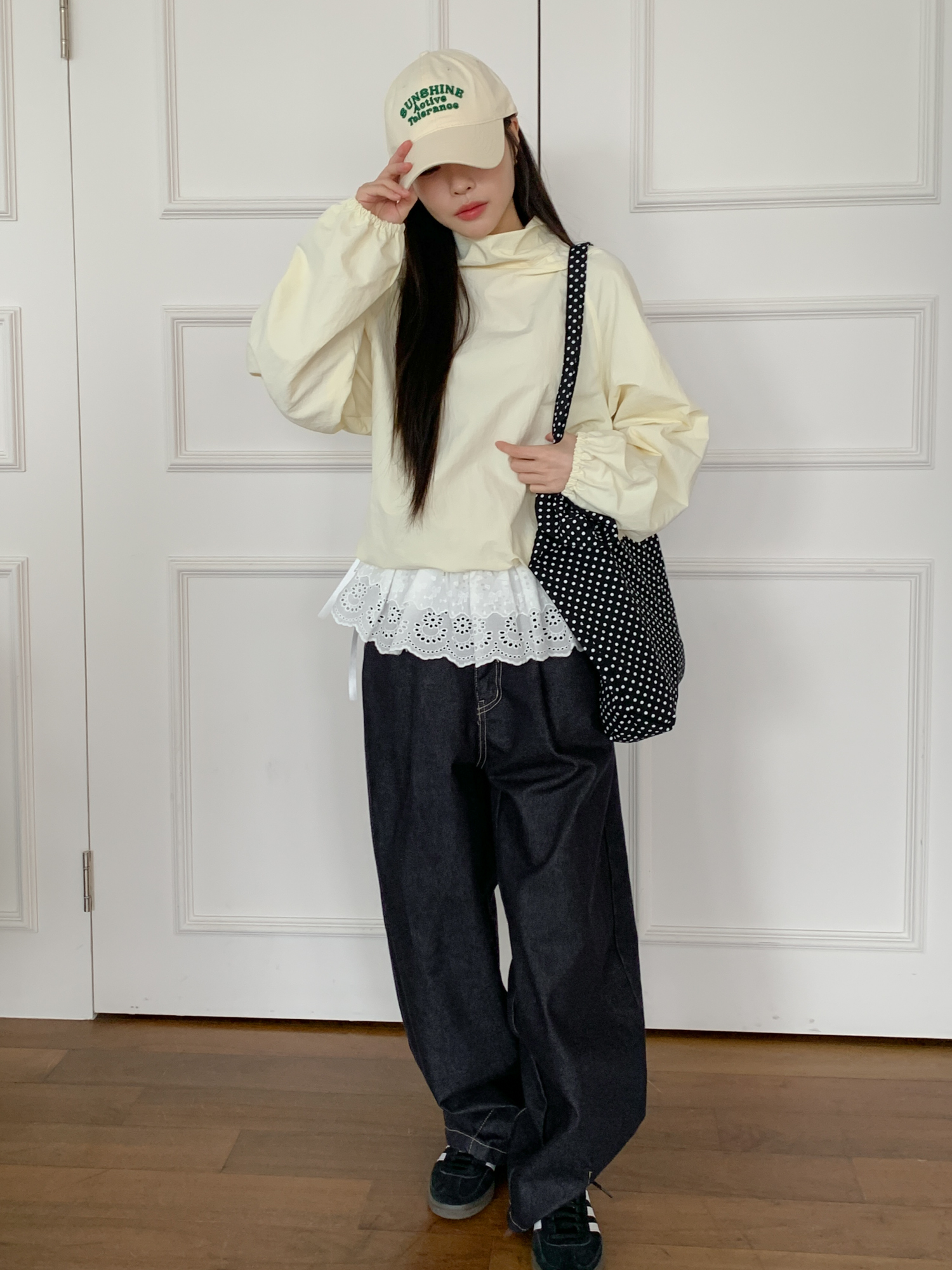 [소두핏] 선샤인 레터링 자수 데일리 볼캡 모자 5color 상세 이미지 21