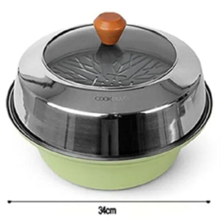 락앤락 트렌디한 쿡 플러스 스팀쿡 냄비 34cm 찜기 만두 계란