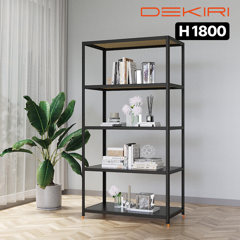 데키리 앵글선반 조립식 베란다 선반 경량랙 창고 4003001800 5단