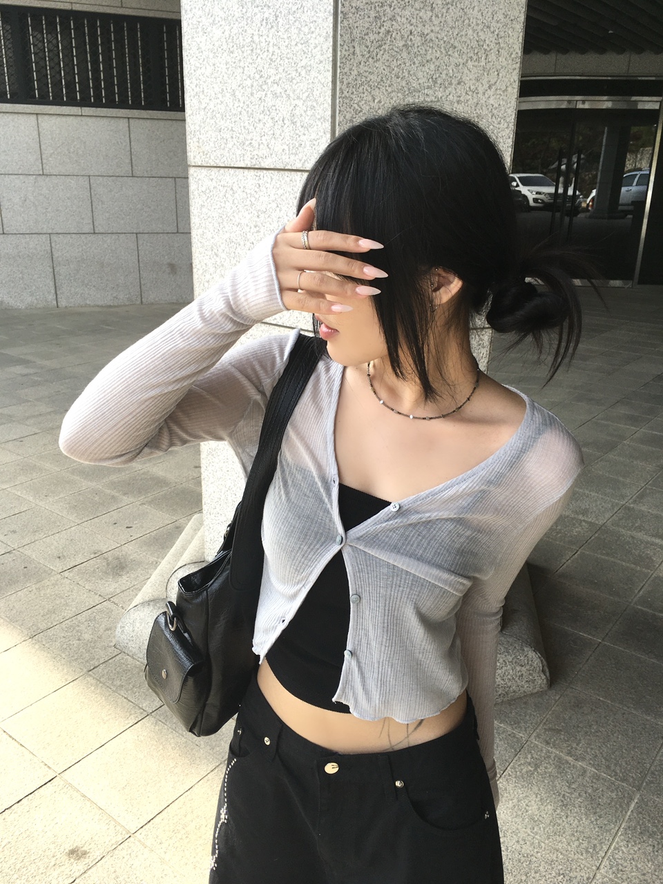 [햇빛가림용🌞💛] 클로버 썸머 후들 시스루 가디건 (6color) 상세 이미지 56
