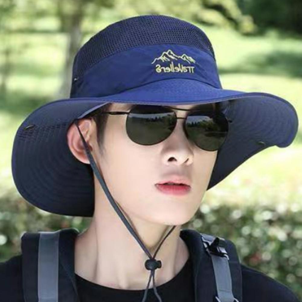 여름 남자 등산모 등산 벙거지 모자 등산 사파리모자 - 메인 이미지