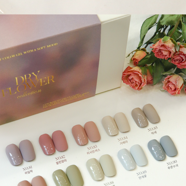 [요거트젤] 드라이플라워 컬러젤 10 Color Set : 보니비 네일