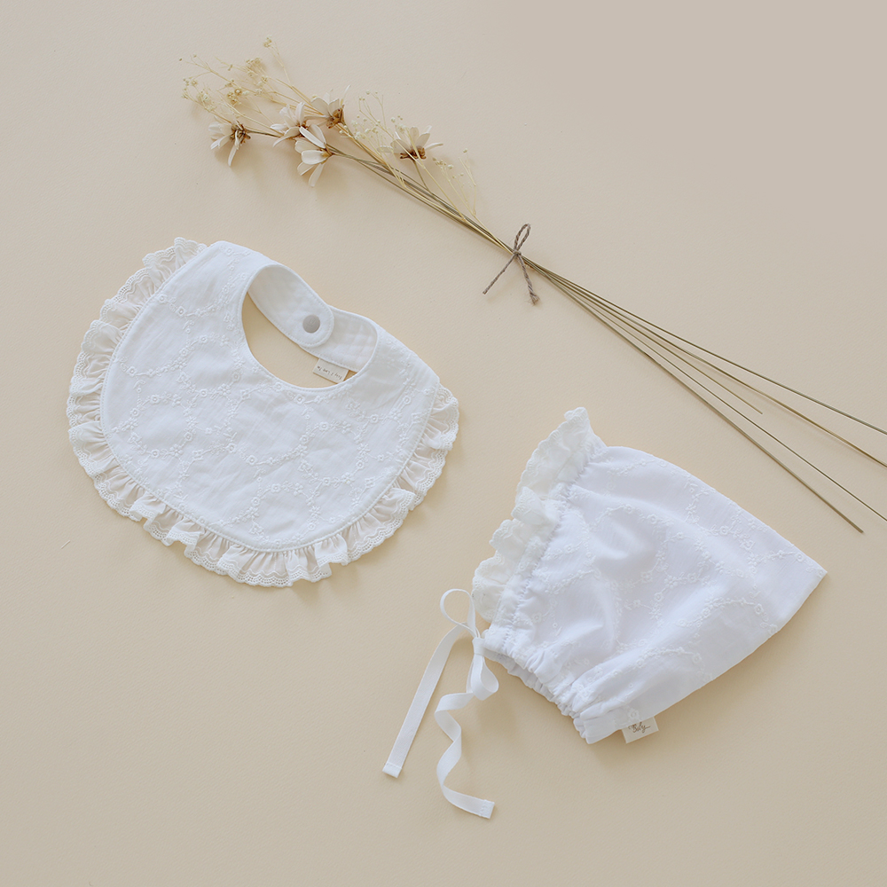 빌리 헤이즈 프릴 오가닉턱받이/프릴보넷